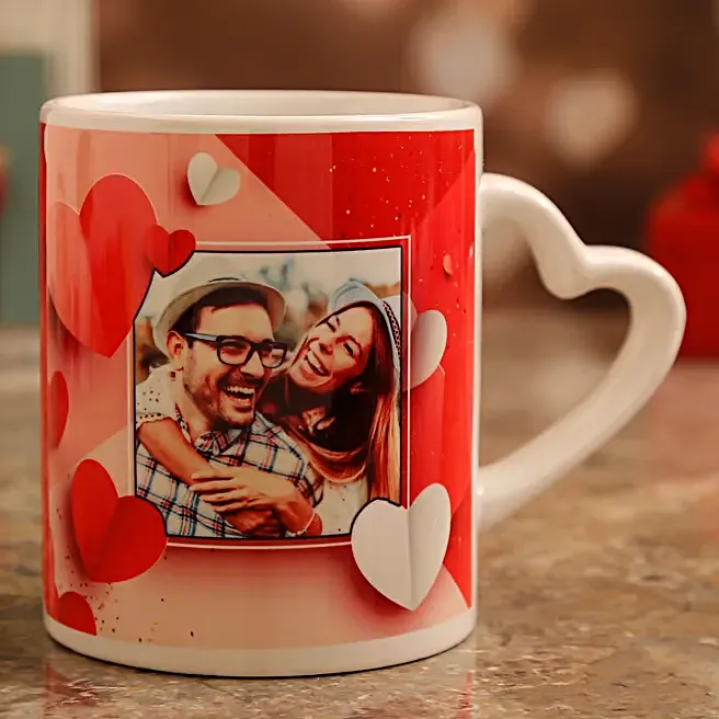 white heart handle mug white heart handle mug